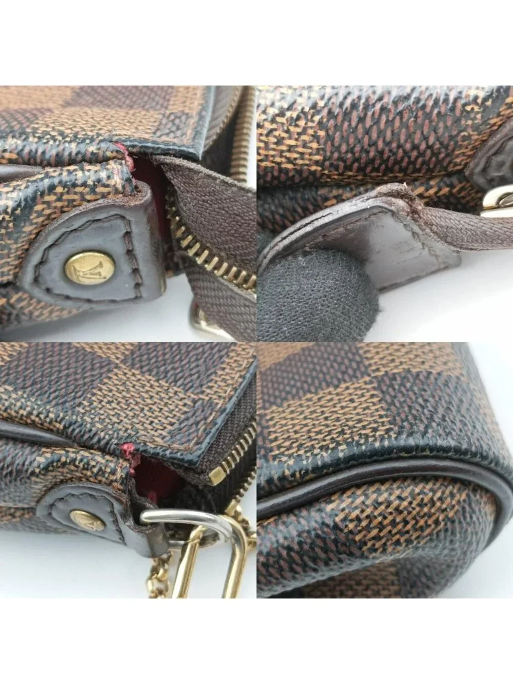 Louis Vuitton Ebene Damier Canvas Handbag